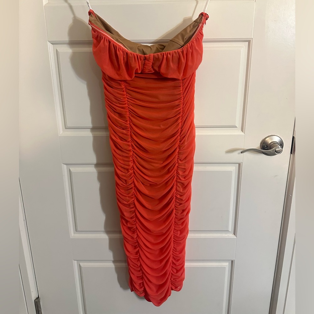 Lovers + Friends Strapless Red Dress